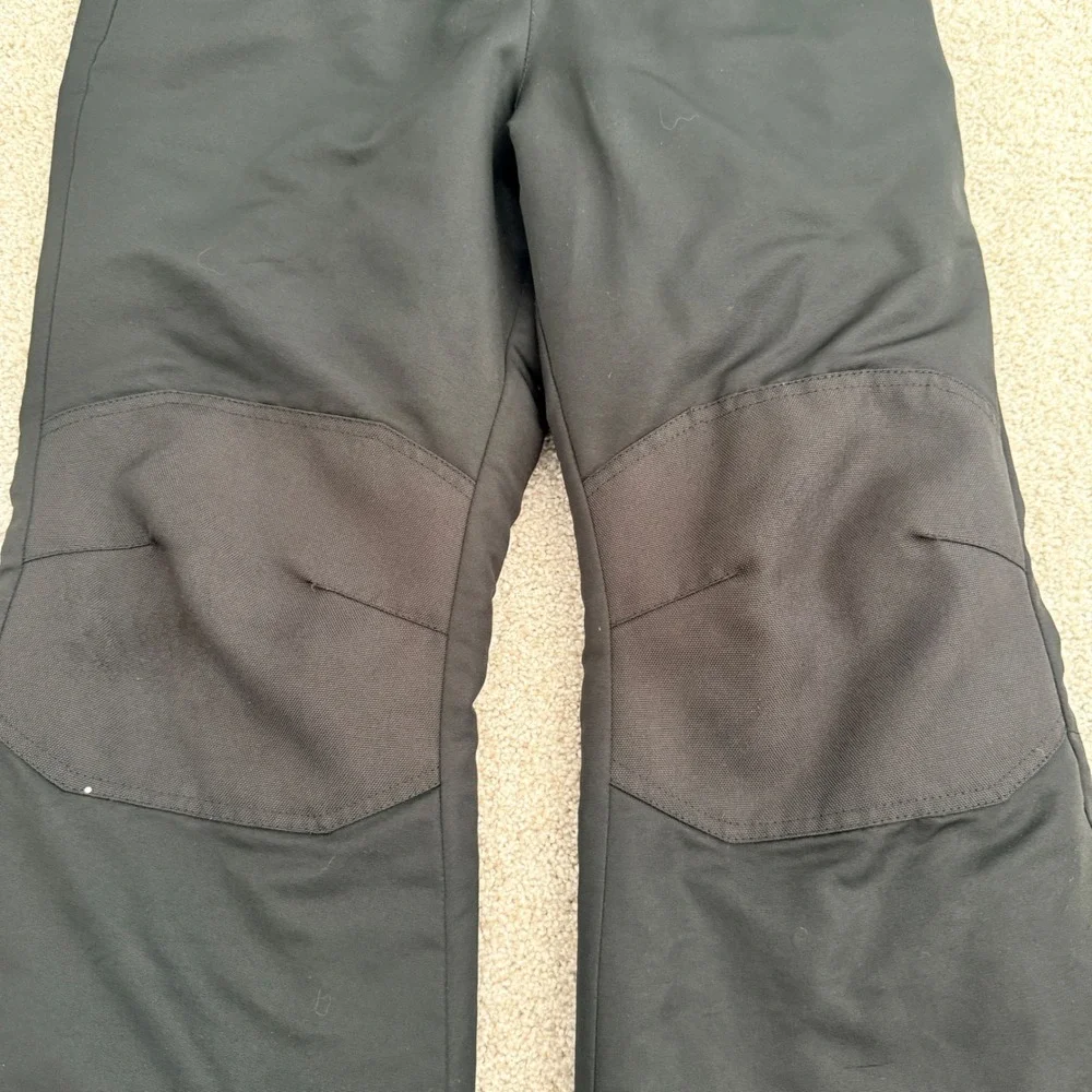Faded Glory Snow Bibs Kids Size M 7-8 Black Insulated Ski Pants Snowboard